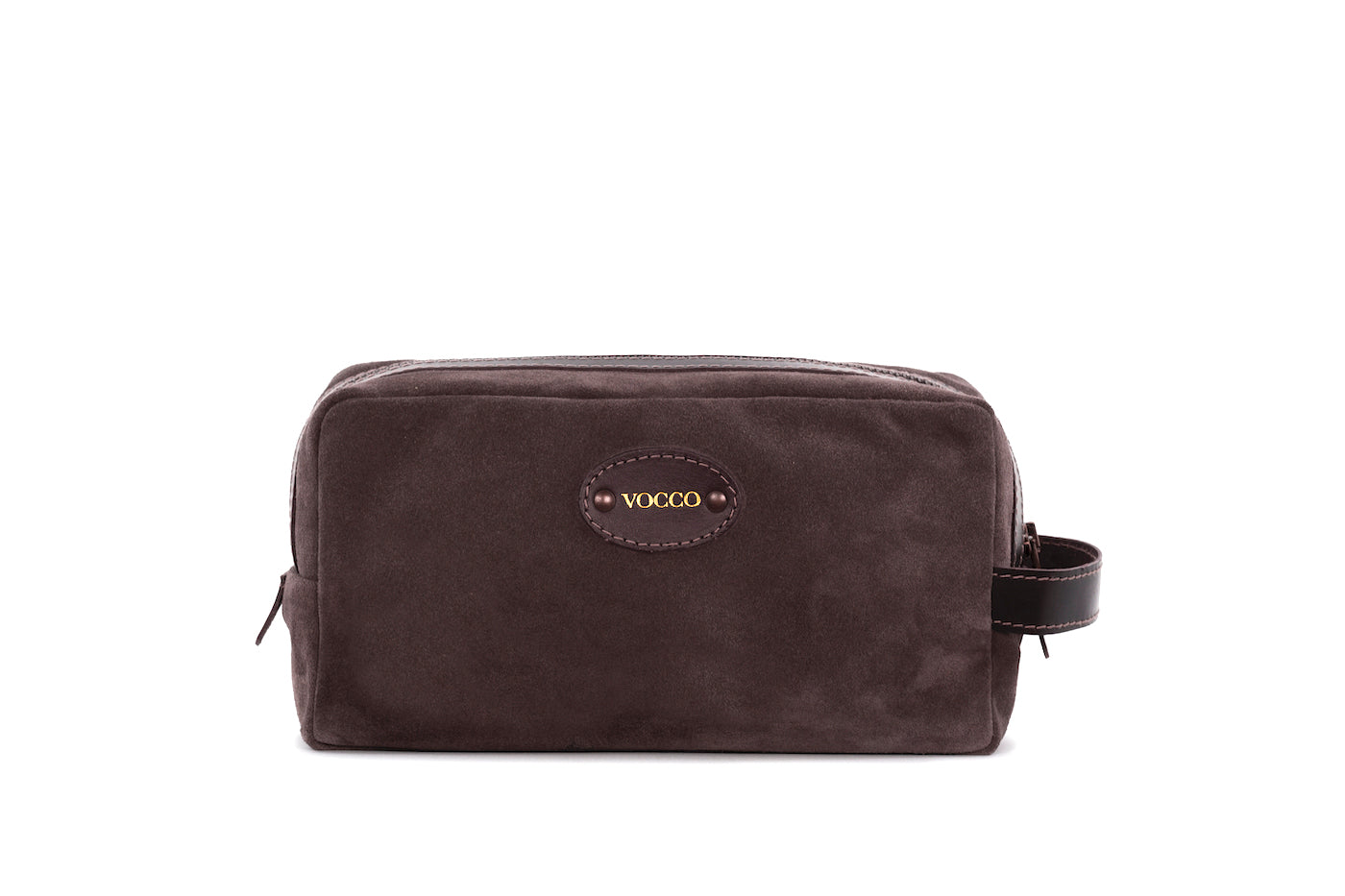 Vocco Leather Taupe Toiletry Case - Vocco