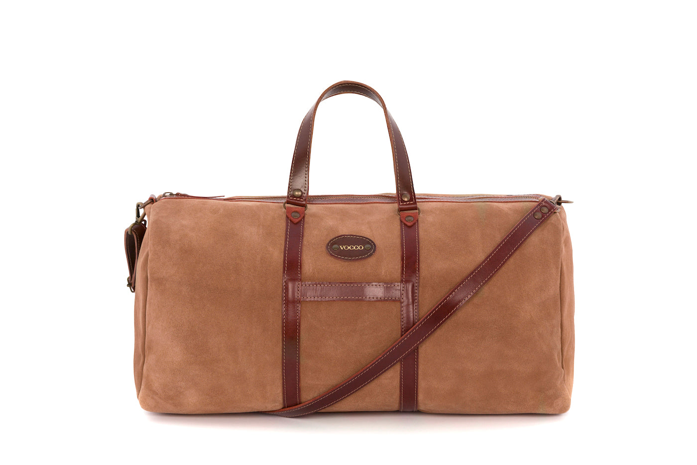 Vocco Hazelnut Weekender Leather Bag - Vocco