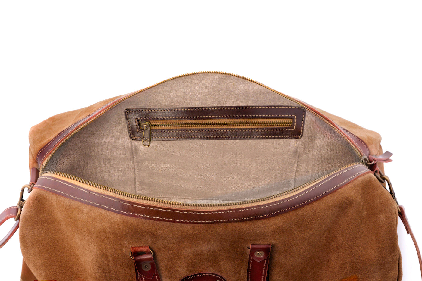 Vocco Hazelnut Weekender Leather Bag - Vocco