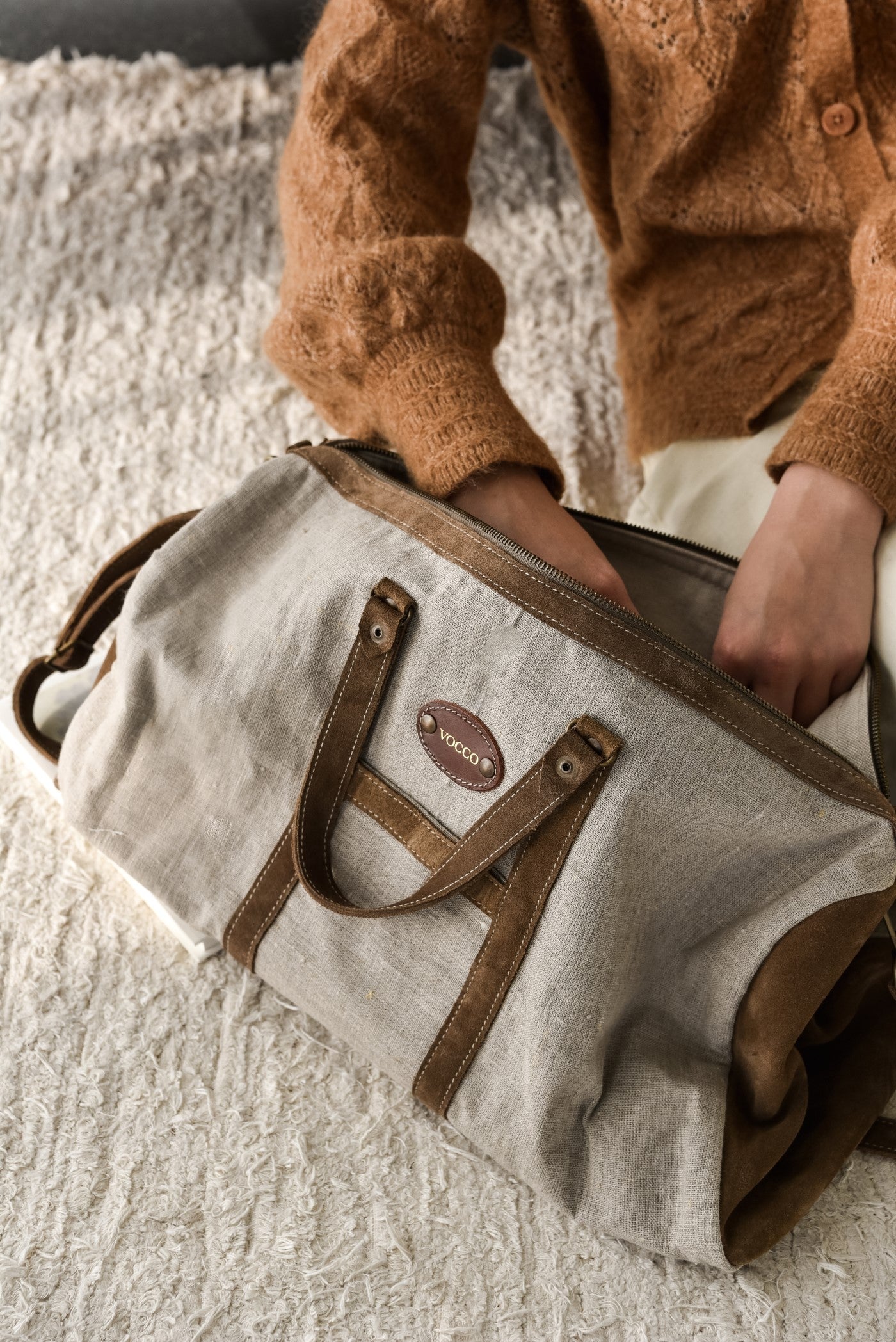 Vocco Weekender Bag Mediterraneo Walnut Brown