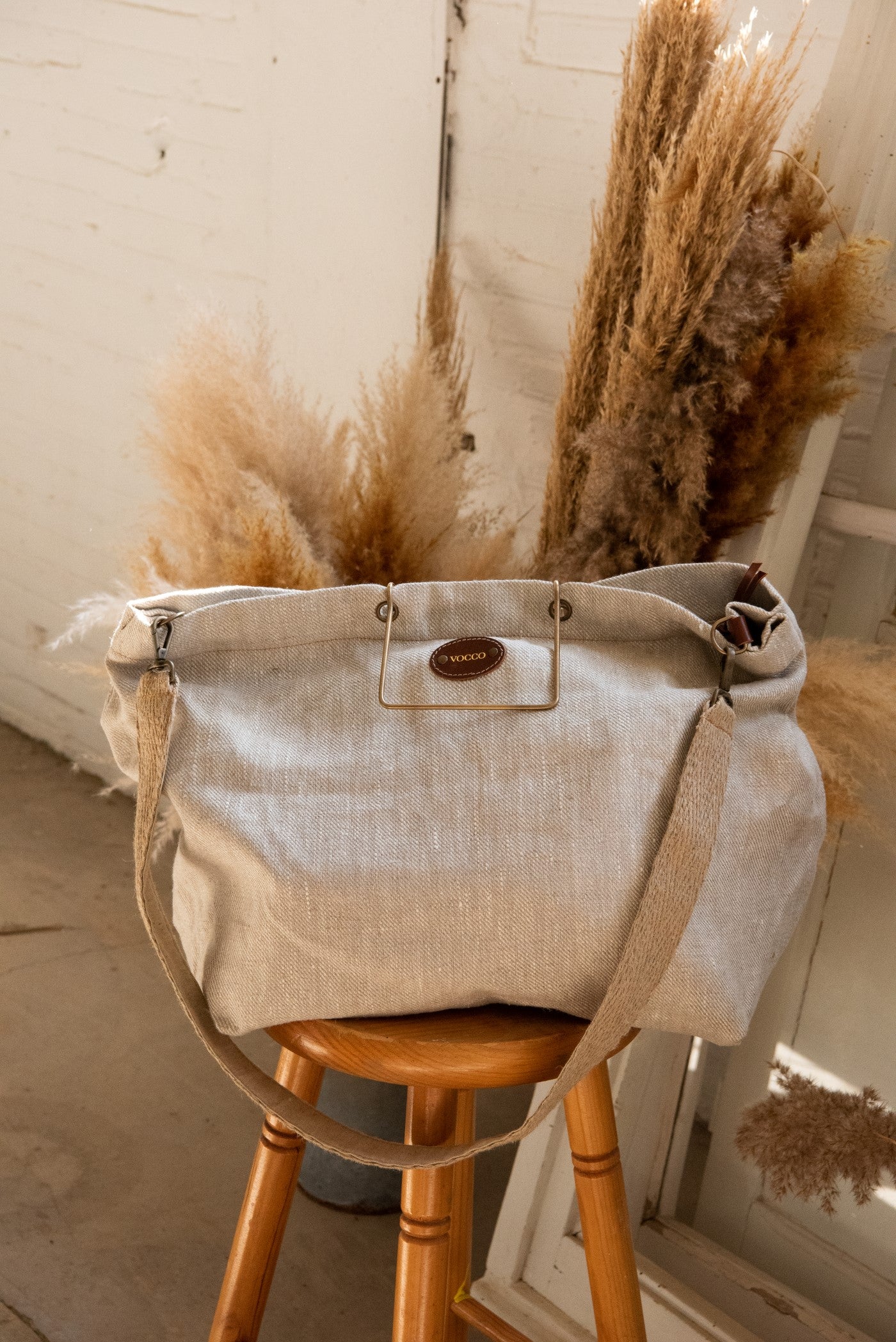 Vocco Linen Beach Bag Twill Natural - Vocco
