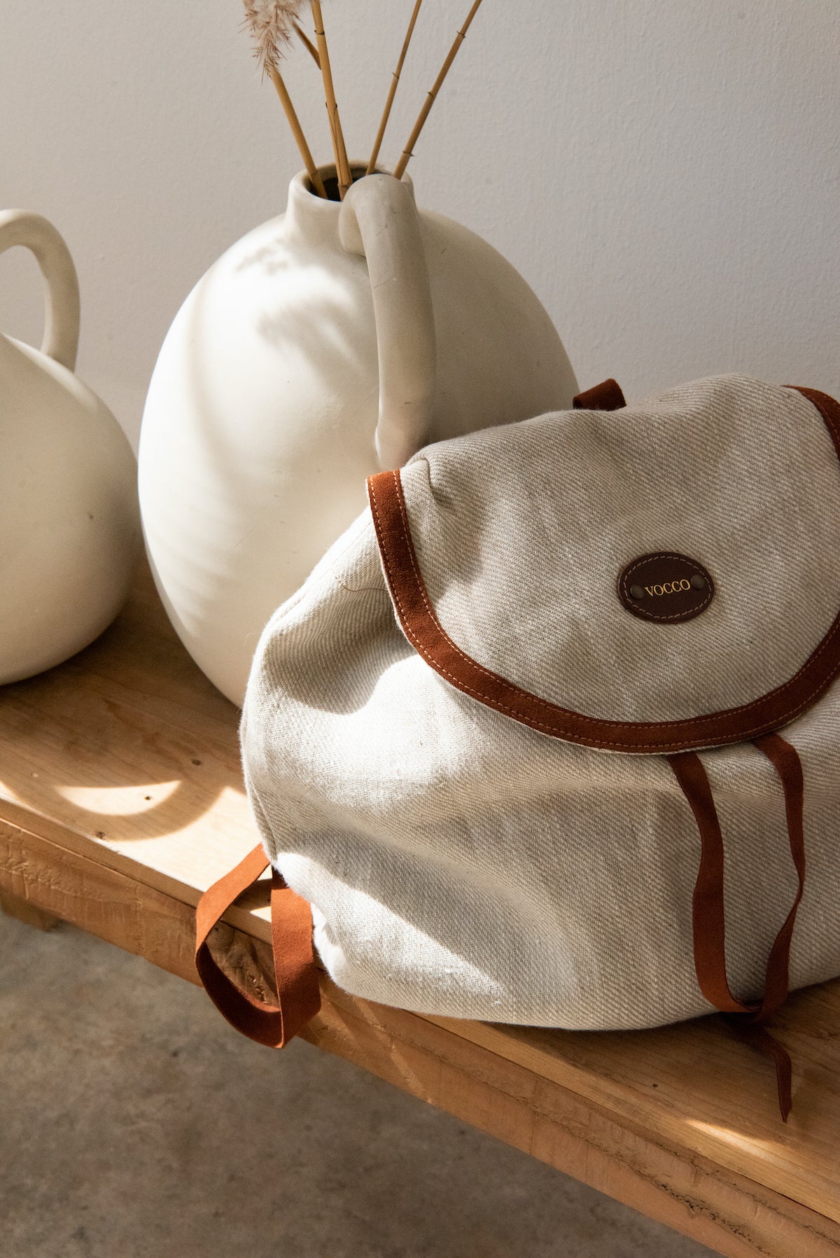 Vocco Linen Backpack Tobacco