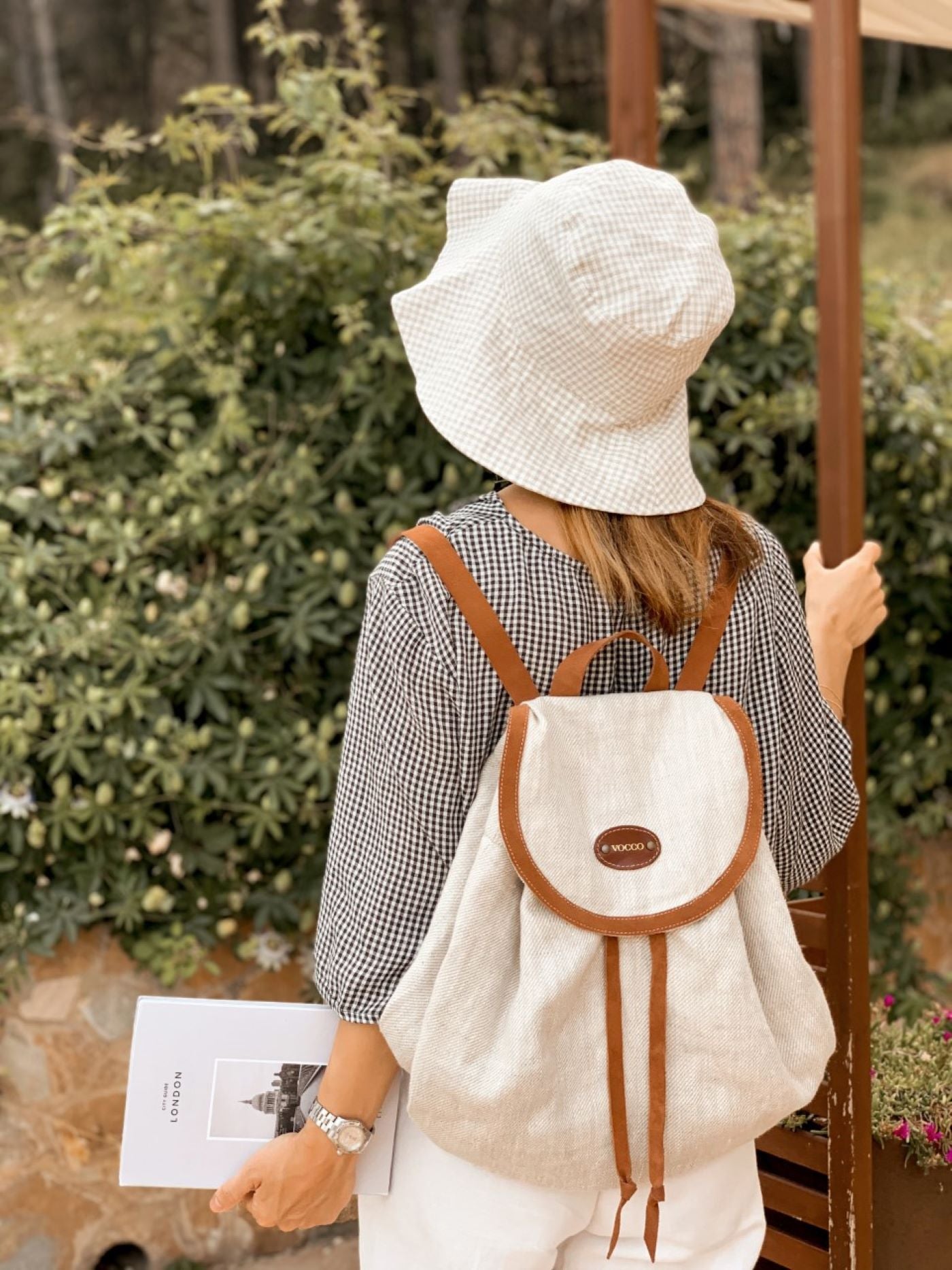 Vocco Linen Backpack Tobacco - Vocco