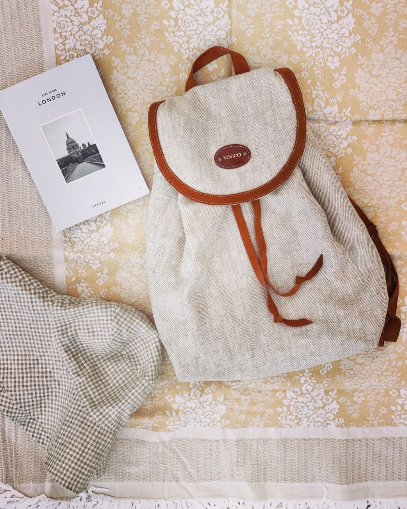 Vocco Linen Backpack Tobacco - Vocco